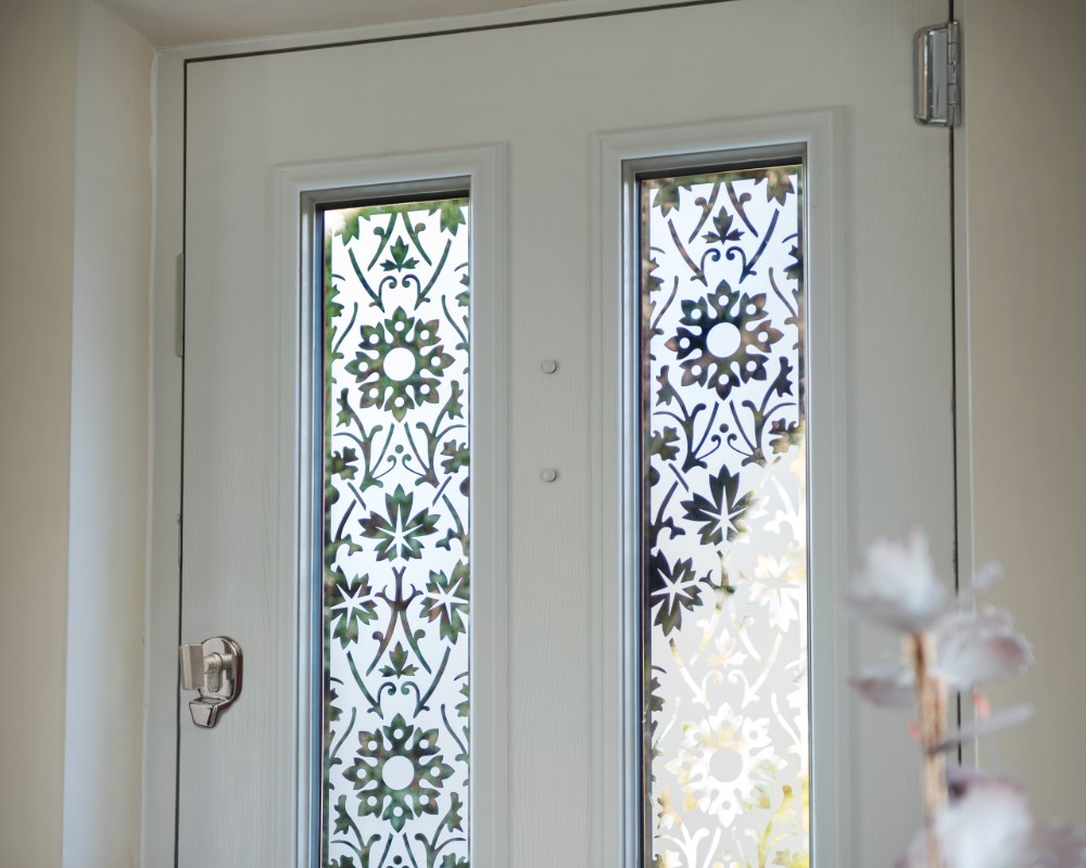 Art deco style Tate glass in a Ludlow composite door